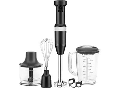 KITCHENAID 5KHBV83EBM STABMIXER MATT SCHWARZ Stabmixer Matt Schwarz (180 Watt, Mixbehälter 1 l)