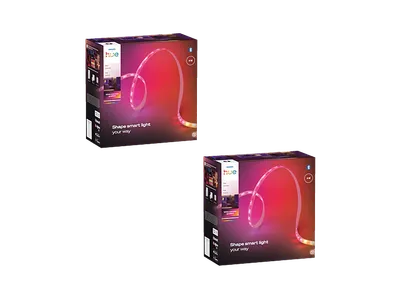 PHILIPS Flux Gradient Lightstrip, 4m, Chromasync™-Farbmischung, Doppelpack Lichtstrip RGBWWIC