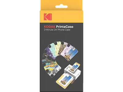 KODAK Printacase PPC-10 für iPhone 11 Pro Max Print-Kartusche 10 Bilder, transparente Haltschalenhülle PRO MAX, 5 x vorgestanztes Papier exakt passend MAX und Fotopapier 4"x6" (100x148mm);