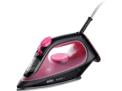 BRAUN TexStyle 1 SI 1070 PU, Dampfstoß 130 g/min, leichtes Bügeln, einfache Befüllung, vertikale Auffrischung, Dampfbügeleisen (2000 Watt, Keramiksohle, SuperCeramic Beschichtung)