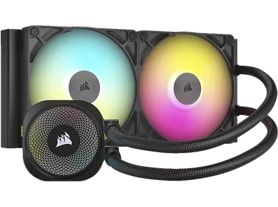 CORSAIR CW-9061017-WW iCUE LINK TITAN 280 RX RGB CPU Wasserkühler, Schwarz