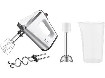 KRUPS GN9121 3 Mix 9000 Handmixer Weiß/Silber (750 Watt)