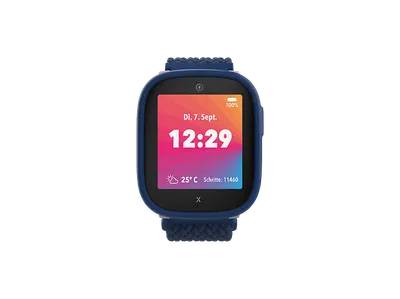 XPLORA X6 Gen 2 Kindersmartwatch Textilarmband, L 90 - 146 mm / B 22mm x H 3.3 mm, Blau