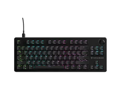 TURTLE BEACH Vulcan II TKL RGB - Hot Swap fähige lineare Schalter, Tastatur, Mechanisch, Kabelgebunden, USB, Schwarz