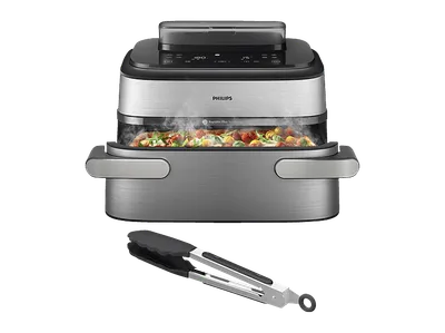 PHILIPS NA565/02 Steam Airfryer 5000 Series Megabasket 9.5L Kapazität Dampfgarer Heißluftfritteuse