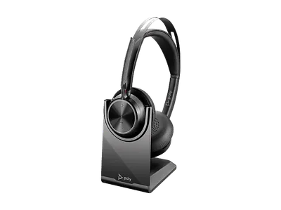 POLY Voyager Focus 2 Stereo Headset, On-ear Kopfhörer Bluetooth Schwarz