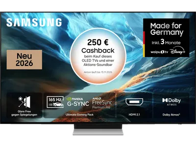 SAMSUNG GQ65S90H OLED 4K Samsung Vision AI Smart TV (Flat, 65 Zoll / 163 cm, UHD 4K, SMART TV)