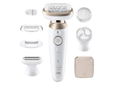 BRAUN Silk-épil 9 SES9-060 3D Epilierer, Weiß/Gold