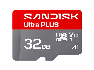 SANDISK ULTRA® PLUS MICROSD™ UHS-I-Karte, Micro-SD Speicherkarte, 32 GB, 130 MB/s