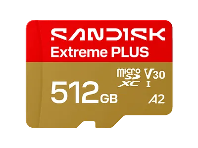 SANDISK EXTREME® PLUS MICROSD™ UHS-I-KARTE, Micro-SD Speicherkarte, 512 GB, 250 MB/s