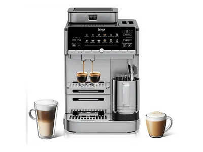 NINJA AE1052EU AutoBarista Pro automatische Espressomaschine, Kaffeevollautomat Schwarz/Silber