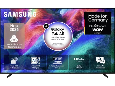 SAMSUNG GMR85R85H Vision AI R85H Micro RGB TV (Flat, 85 Zoll / 214 cm, UHD 4K, SMART TV)