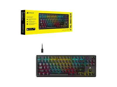 CORSAIR K70 CORE, Gaming Tastatur, Mechanisch, kabelgebunden, Schwarz