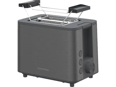 GRUNDIG TA 7340 Toaster Dark Inox (950 Watt, Schlitze: 2)