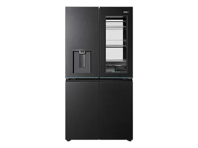 HAIER HCW99F18DHMB, Innenraum schwarz, Horizon Collection French Door Kühlgefrierkombination (700 l, D, 1825 mm hoch, Schwarz)