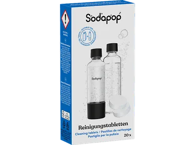 SODAPOP 10031624 - 20 Stück Reinigungstabletten für Trink. und Sprudlerflaschen