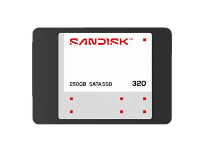 SANDISK 320 SATA Interne SSD, 250 GB SSD 6 Gbps, 2,5 Zoll, intern