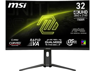 MSI MAG 321CUPDFDE 31,5 Zoll UHD 4K Gaming Monitor 0,5 ms Reaktionszeit 160 Hz