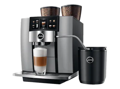 JURA GIGA W10 Premium-Vollautomat für Premium-Arbeitsplätze, Kaffeevollautomat Diamond Silver