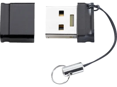INTENSO Slim Line USB-Stick, 8 GB, 35 MB/s, Schwarz