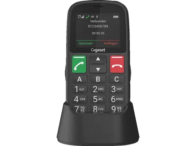 GIGASET GL30 Seniorenhandy, Schwarz