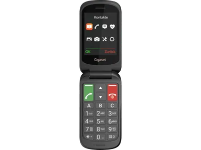 GIGASET GL40 Seniorenhandy, Schwarz