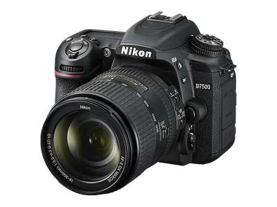 NIKON D7500 Kit Spiegelreflexkamera, 20,9 Megapixel, 4K, 18-300 mm Objektiv (VR, ED, G, DX), Touchscreen Display, WLAN, Schwarz