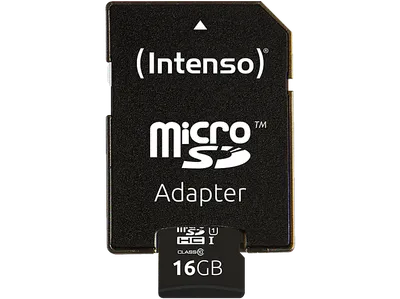 INTENSO Klasse 10 UHS-1, Micro-SD Speicherkarte, 16 GB