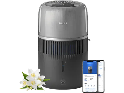PHILIPS HU5710/03 5000 Series 4.5L Luftbefeuchter Dunkelgrau (14,1 Watt, Raumgröße: 56 m²)