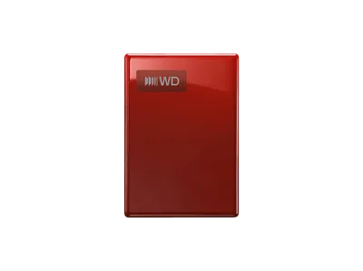 WD My Passport® 2 TB Festplatte, HDD, extern, Rot