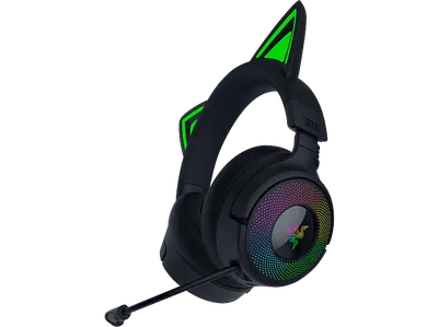 RAZER Kraken Kitty V3 Pro, kabelloses RGB-Kitty-Headset für Gaming, Over-ear Gaming-Headset Schwarz