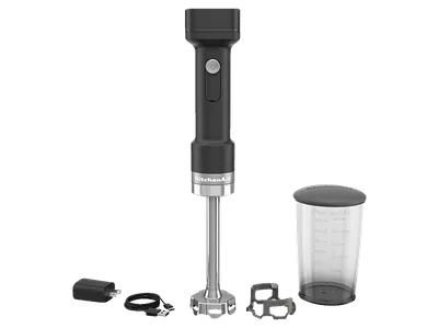 KITCHENAID 5KHBRV71BM GO (inkl. Akku) Stabmixer Matt Schwarz (12 Volt, 700 ml)