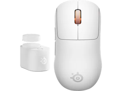 STEELSERIES Rival Sensei Pro, 8K UWB Wireless Ultra-Light 42K DPI TrueMove Sensor Gaming-Maus, Weiß