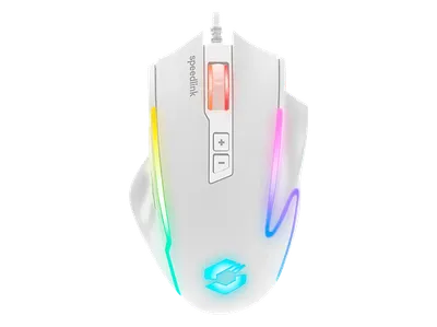SPEEDLINK DECUS NX RGB Gaming Mouse, White Maus, Weiß