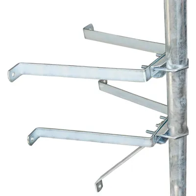 Mauerhalterset 50cm Stahl SAT Wandabstandshalter für Mast bis Ø 60mm