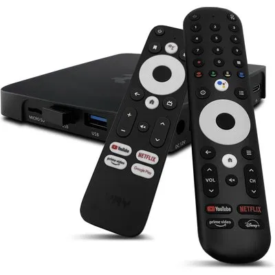 VU+ YAY GO PRO Android TV HIGH-END 4K UHD Streaming Box Android 14 und Chromecast integriert
