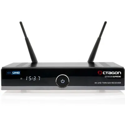 Octagon SF8008 Supreme UHD 4K Twin Sat (2x DVB-S2X MS, Linux E2, M.2, Dual-WiFi) - mit 2TB SSD
