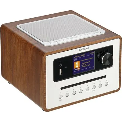 Noxon iRadio 500 CD Walnuss - 360° Soundsystem DAB+ / UKW / Internetradio, Bluetooth