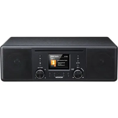 Noxon Furka Schwarz - DAB+, CD, UKW, Bluetooth, USB, AUX-IN, Stereo, Kopfhöreranschluss