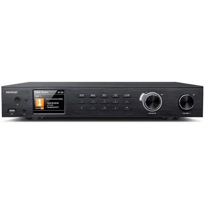 Noxon A 571 schwarz, Internetradio, DAB+, UKW Tuner, Spotify, Bluetooth, USB, LAN + WLAN