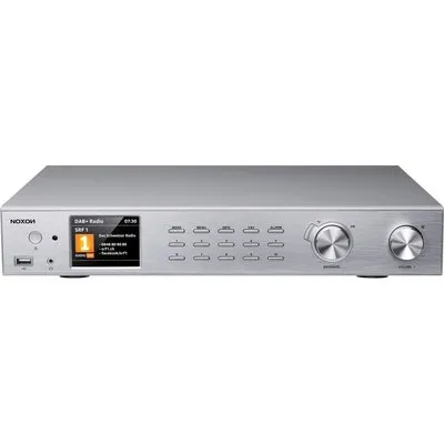 Noxon A 571 silber, Internetradio, DAB+, UKW Tuner, Spotify, Bluetooth, USB, LAN + WLAN