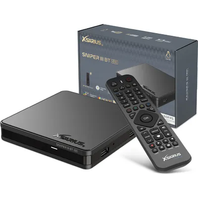 Xsarius Sniper 3 BT - 4K Linux UHD HEVC OTT Linux WiFi IPTV PremiumTV Box