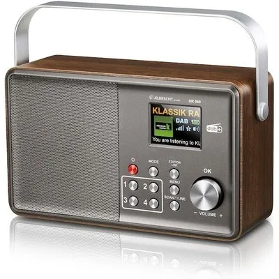 Albrecht DR860 Senior Digitalradio DAB+/UKW Akku- oder Netzbetrieb mit Farbdisplay