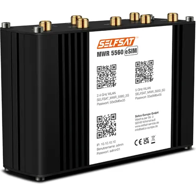 SELFSAT MWR 5560 eSIM 5G Cat 19 WLAN Router bis 3,4 Gbps
