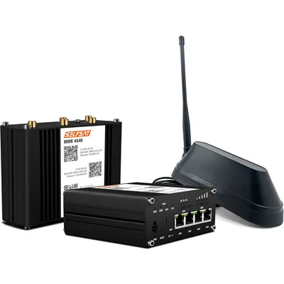 SELFSAT MWR 4540 4G Cat 6 WLAN Router bis 300 Mbps inkl. SHARK 5G Antenne schwarz