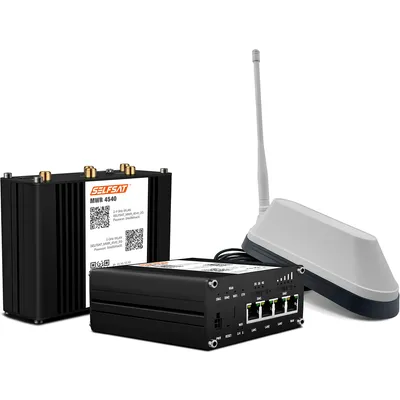 SELFSAT MWR 4540 4G Cat 6 WLAN Router bis 300 Mbps inkl. SHARK 5G Antenne weiß