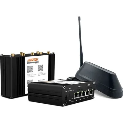 SELFSAT MWR 5560 eSIM 5G Cat 19 WLAN Router bis 3,4 Gbps inkl. SHARK 5G Antenne schwarz