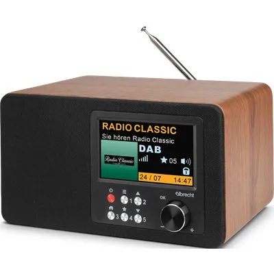 Albrecht DR863 Seniorenradio Mono DAB+/UKWGroßes 4,3" Farbdisplay, ASA, 4 Watt