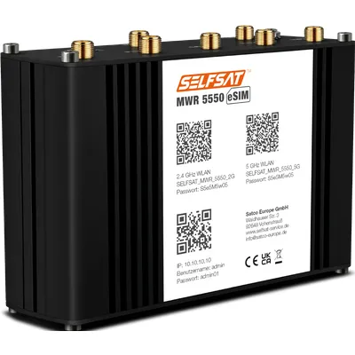 SELFSAT MWR 5540 eSIM - 5G Cat 12 WLAN Router mit bis zu 2,6 Gbit/s