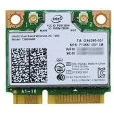 Intel Dual Band Wireless-AC 7260 - Netzwerkadapter - PCI Express Half Mini Card - 802,11b, 802,11a, 802,11g, 802,11n, 802,11ac, Bluetooth 4,0 LE BULK (7260.HMWWB.R)